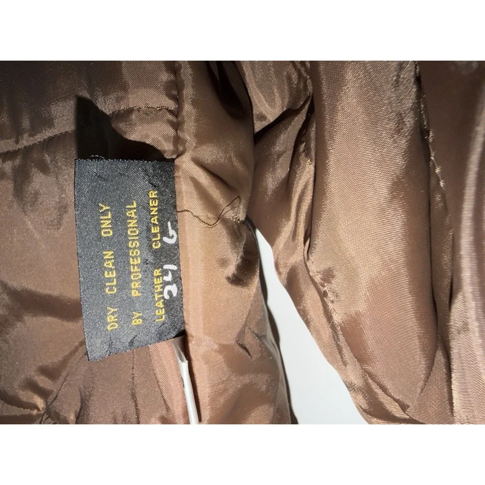 Levis Bomber Suede Leather Jacket Mens L 42 Brown Western Wear Lined 90s Vintage